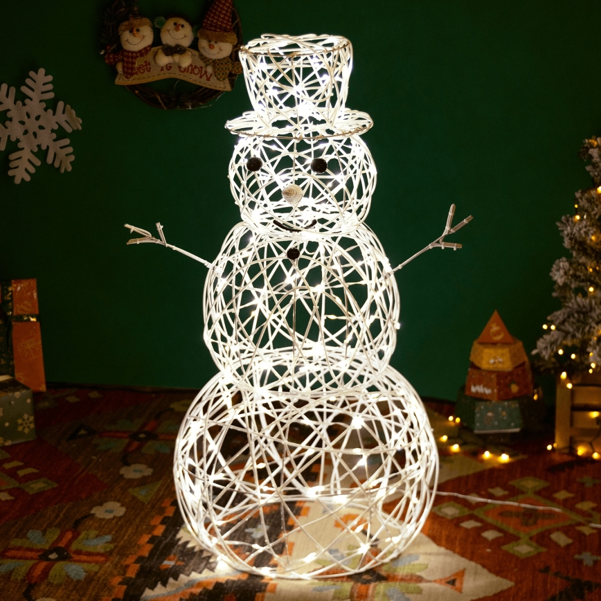 Aigostar - Decorazione natalizia a LED per esterno LED/3,6W/31/230V 2700K 90 cm IP44 pupazzo di neve