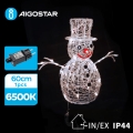 Aigostar - Decorazione natalizia a LED per esterno LED/3,6W/31/230V 6500K 60 cm IP44 pupazzo di neve