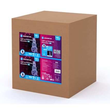 Aigostar - Decorazione natalizia a LED per esterno LED/3,6W/31/230V 6500K 60 cm IP44 pupazzo di neve