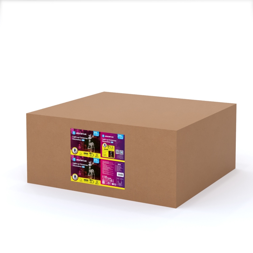 Aigostar - Decorazione natalizia da esterno a LED/3,6W/31/230V 2700K 105 cm IP44 renna