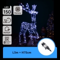 Aigostar - Decorazione natalizia da esterno a LED/3,6W/31/230V 6500K 75 cm IP44 renna