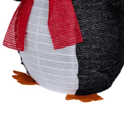 Aigostar - Pinguino natalizio LED per esterni 50xLED/3xAA 0,7m IP44 con telecomando