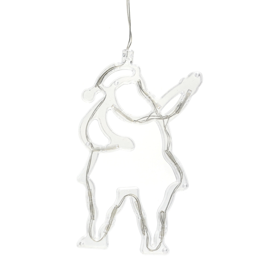 Aigostar - Decorazione natalizia LED 10xLED/3xAAA Babbo Natale 20 cm