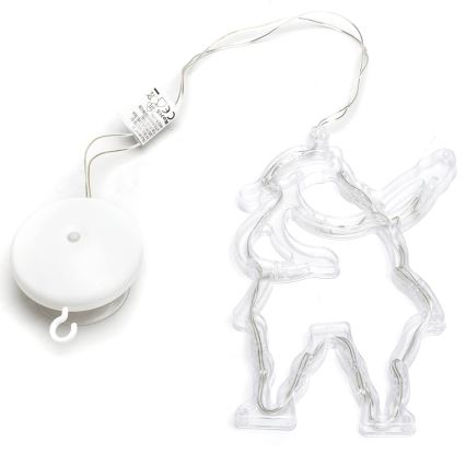 Aigostar - Decorazione natalizia LED 10xLED/3xAAA Babbo Natale 20 cm