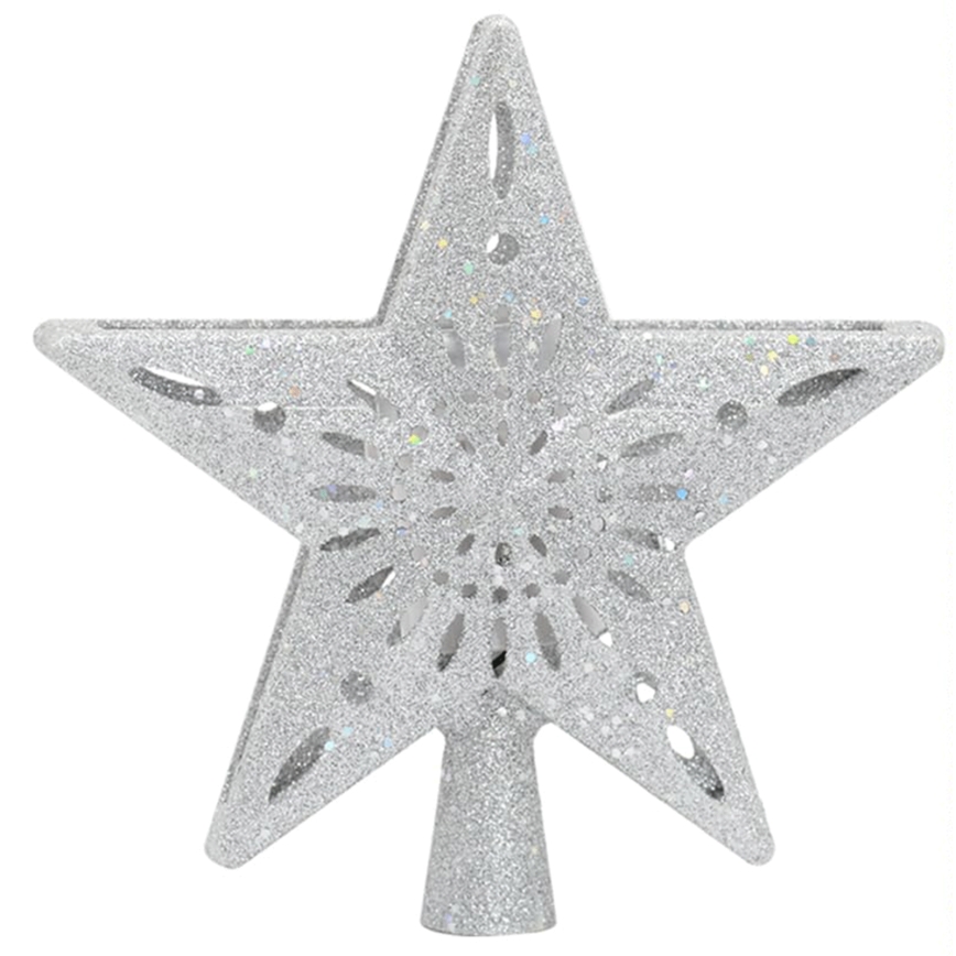 Aigostar - Proiettore natalizio LED per fiocchi di neve LED/5W/230V, bianco freddo, stella argento