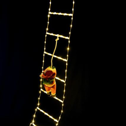 Aigostar - decorazione natalizia LED da esterno 154xLED/8 funzioni 1,6 m IP44 bianco caldo