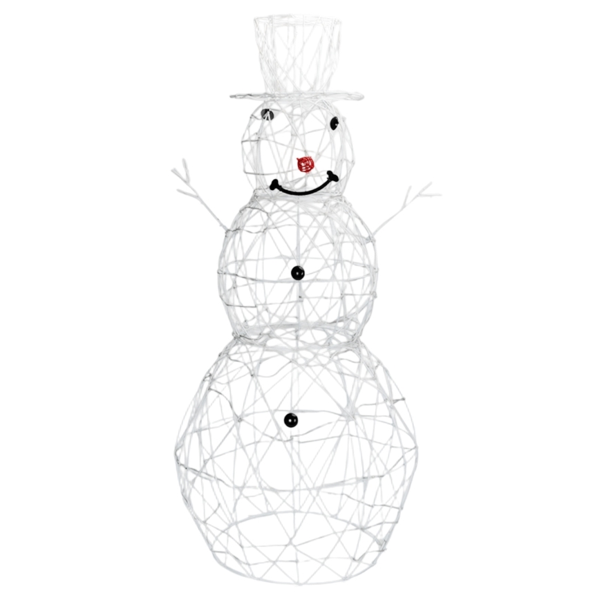 Aigostar - Decorazione natalizia LED da esterno 3,6W/31/230V 2700K 120 cm IP44 - pupazzo di neve