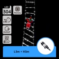 Aigostar - Decorazione natalizia LED da esterno 304 LED/8 funzioni 3 m IP44 bianco freddo