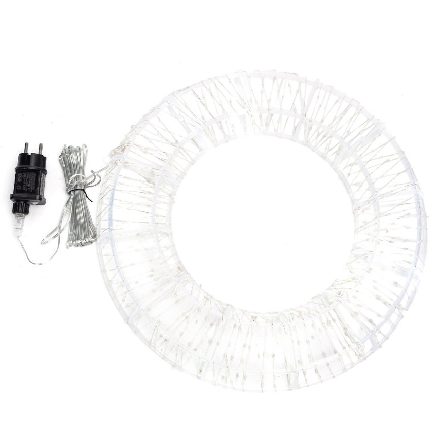 Aigostar - Decorazione natalizia da esterno a LED 540xLED/6W/230V IP44 bianco caldo 45 cm cerchio