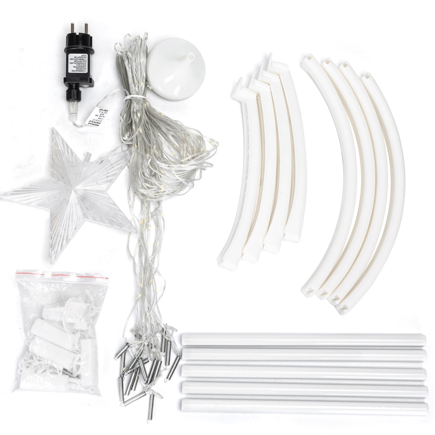 Aigostar - Decorazione natalizia LED da esterno LED/3,6W/230V 180 cm IP44 bianco freddo
