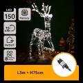 Aigostar - Decorazione natalizia LED da esterno LED/3,6W/31/230V 2700K 75 cm IP44 renna