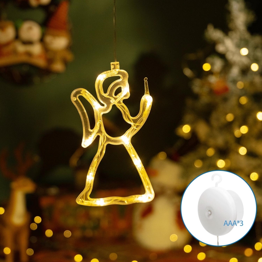Aigostar - Decorazione natalizia LED LED/3xAAA angelo 21cm