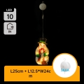 Aigostar - Decorazione natalizia LED LED/3xAAA pupazzo di neve 25cm
