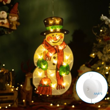 Aigostar - Decorazione natalizia LED LED/3xAAA pupazzo di neve 25cm