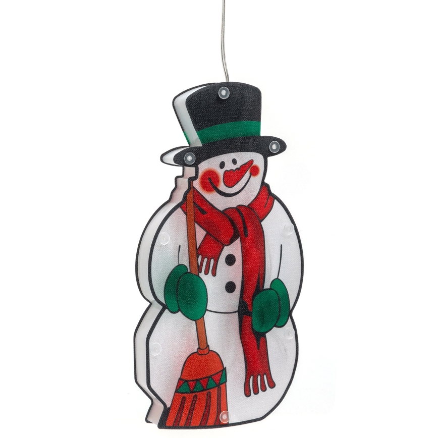 Aigostar - Decorazione natalizia LED LED/3xAAA pupazzo di neve 25cm