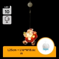 Aigostar - Decorazione natalizia LED LED/3xAAA Santa 20cm