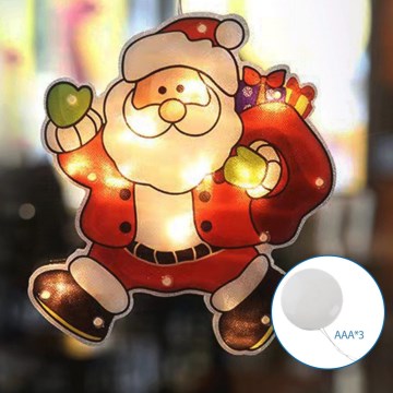 Aigostar - Decorazione natalizia LED LED/3xAAA Santa 45cm