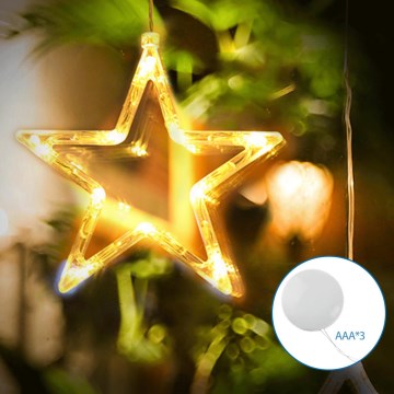 Aigostar - Decorazione natalizia LED LED/3xAAA stella 19cm