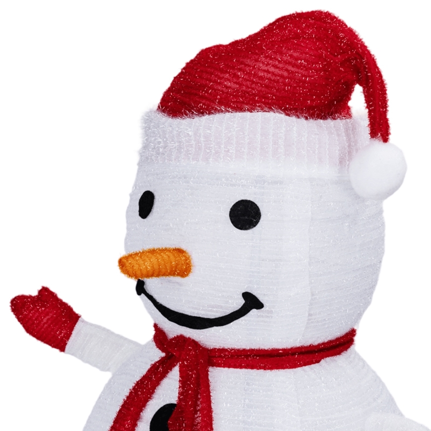 Aigostar - Decorazione natalizia LED da esterno 50xLED/3xAA 0,7m IP44 pupazzo di neve con telecomando