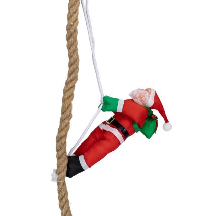 Aigostar - Decorazione natalizia LED per esterni, LED/4xAA, IP44, Babbo Natale con paracadute