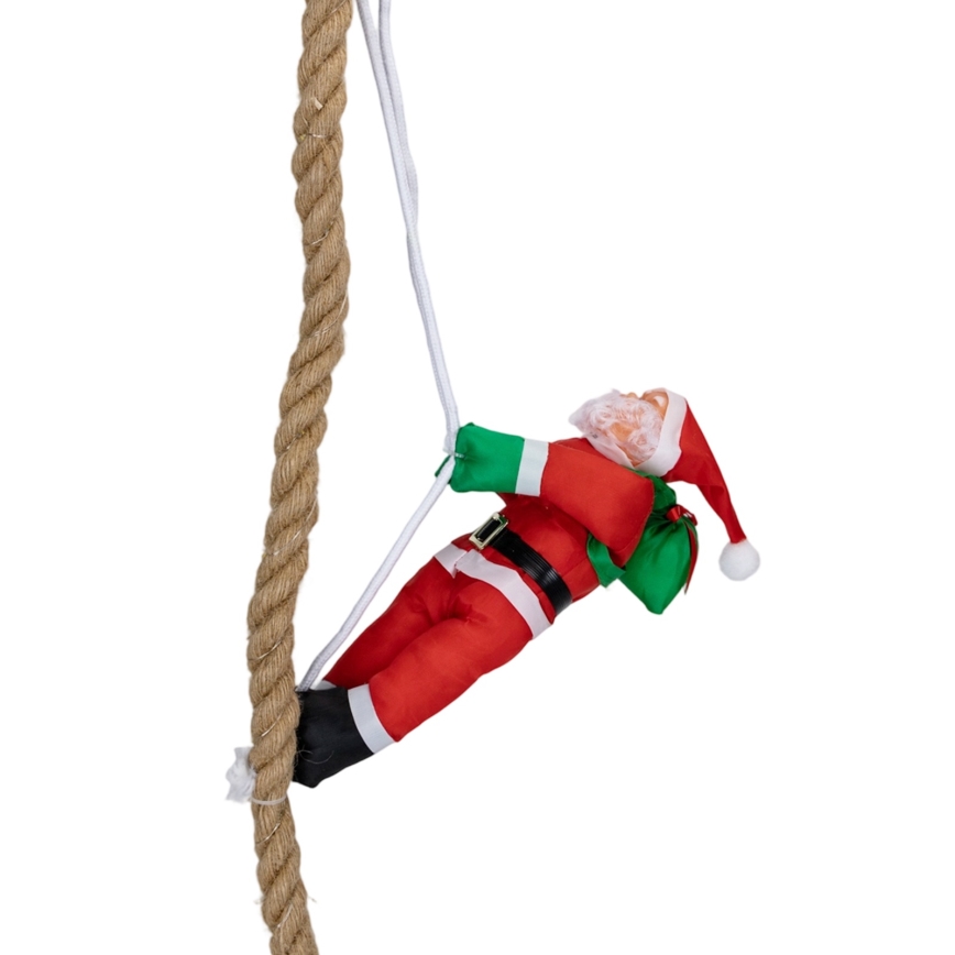 Aigostar - Decorazione natalizia LED per esterni, LED/4xAA, IP44, Babbo Natale con paracadute