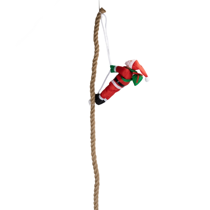 Aigostar - Decorazione natalizia LED per esterni, LED/4xAA, IP44, Babbo Natale con paracadute