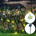 Aigostar - Decorazione solare a LED 56xLED/2x0,4m IP65 300 mAh bianco caldo ivy