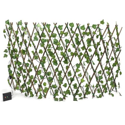 Aigostar - Decorazione solare a LED 102xLED/2x0,7m IP65 300 mAh bianco caldo ivy