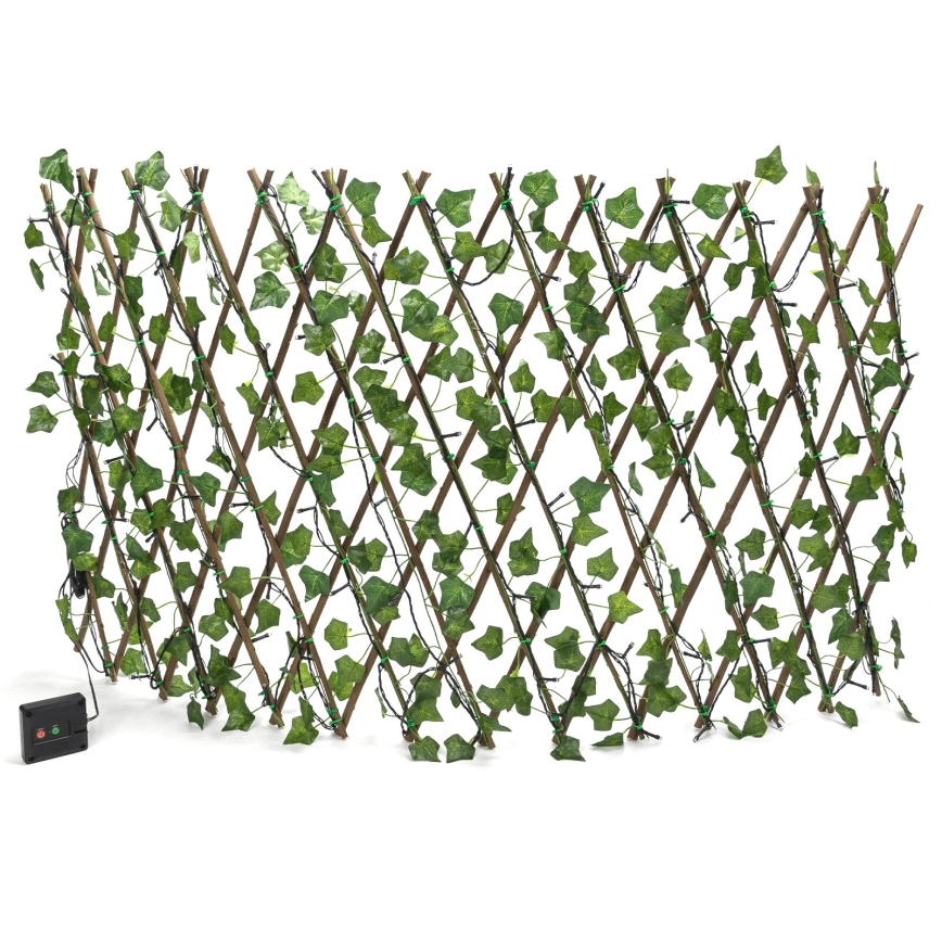 Aigostar - Decorazione solare a LED 102xLED/2x0,7m IP65 300 mAh bianco caldo ivy