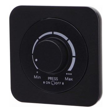 Aigostar - Dimmer con cornice 250 V/10 A, nero