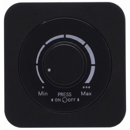 Aigostar - Dimmer con cornice 250 V/10 A, nero