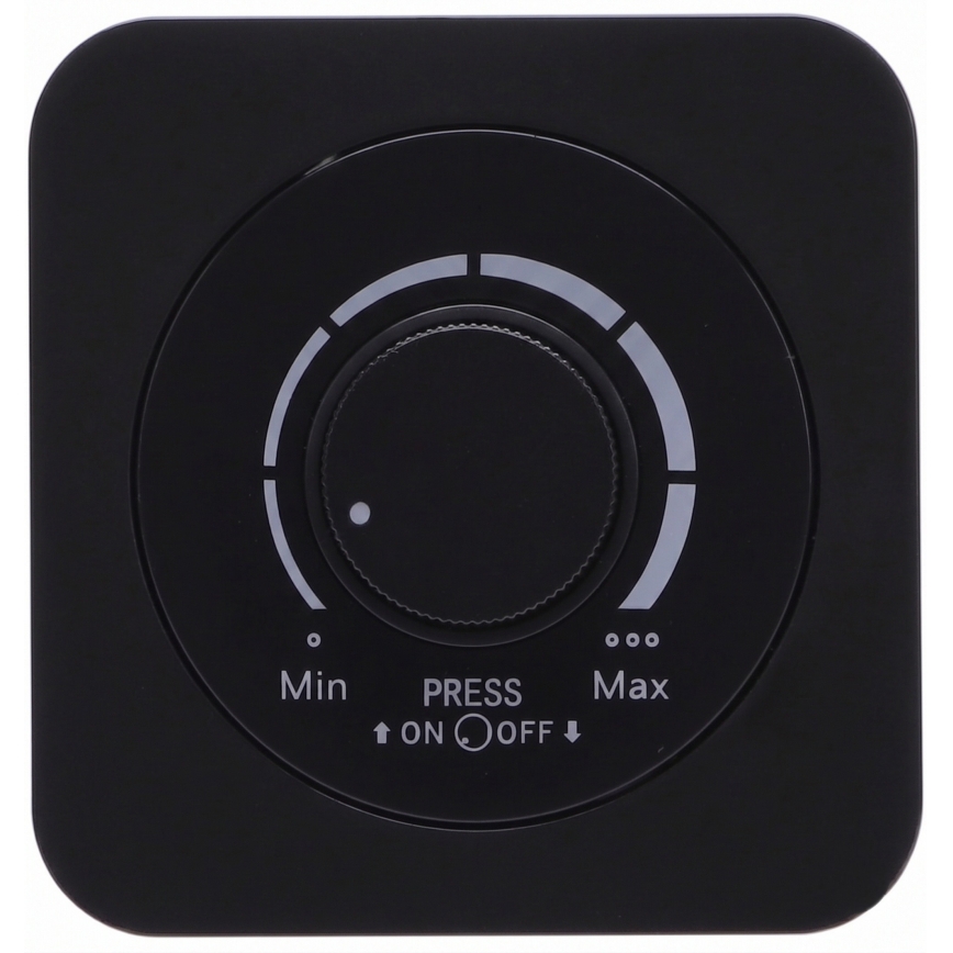 Aigostar - Dimmer con cornice 250 V/10 A, nero