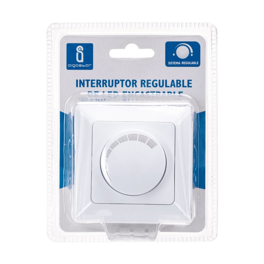 Aigostar - Dimmer rotativo 110W/230V bianco