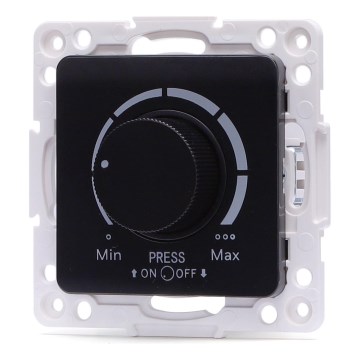Aigostar - Dimmer senza cornice 250V/10A nero
