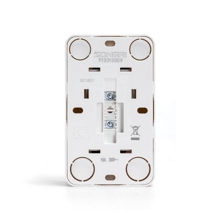 Aigostar - Doppia presa da parete domestica SCHUKO 250V bianca