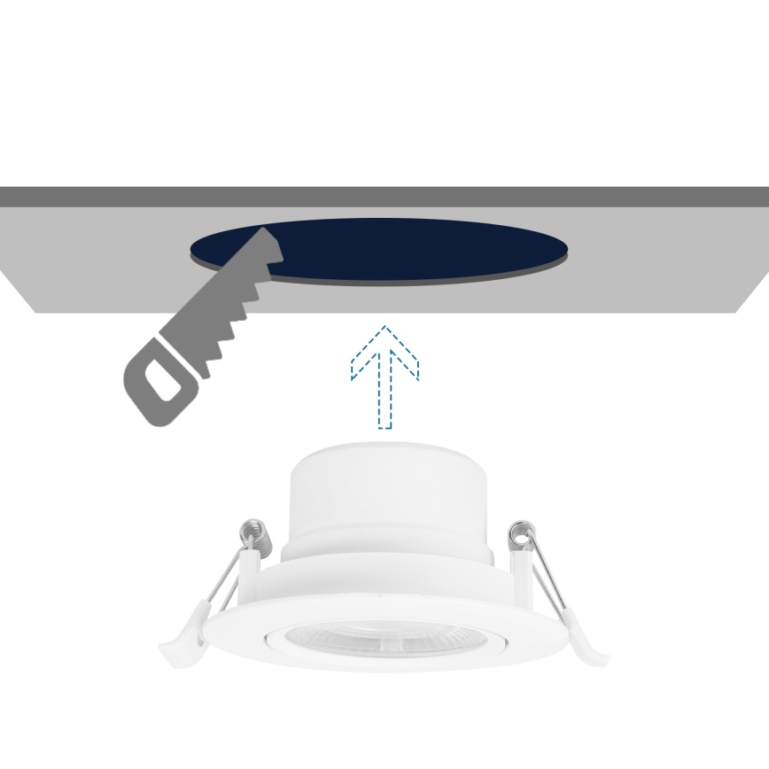 Aigostar - Faretto LED da incasso LED/5W/230V 4000K diametro 8,5 cm bianco