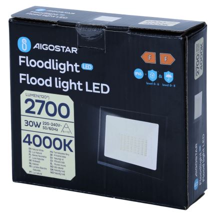 Aigostar - Faro LED/30W/230V 4000K IP65