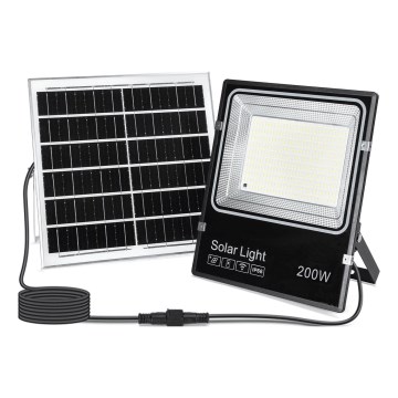 Aigostar - Faro solare a LED/200W/3,2V 3600mAh 3000K/4000K/6500K IP66 + telecomando