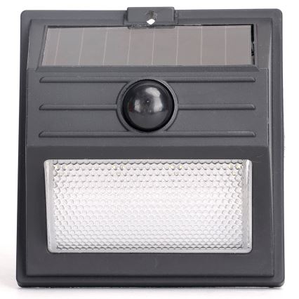 Aigostar - Faro solare LED con sensore LED/3,7V 6500K 500 mAh IP65 nero