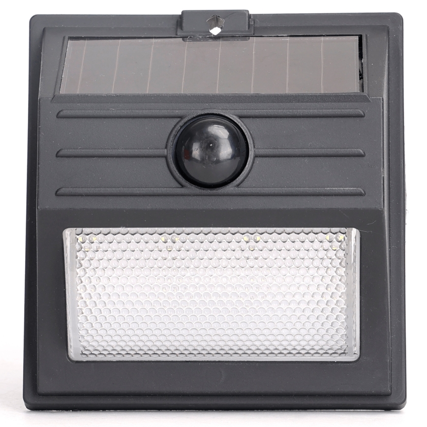 Aigostar - Faro solare LED con sensore LED/3,7V 6500K 500 mAh IP65 nero