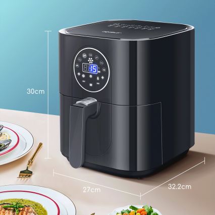 Aigostar - Friggitrice a d'aria 1500W/230V 3,5l nero