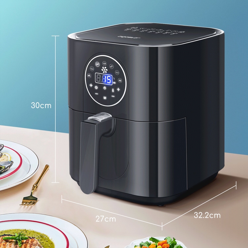 Aigostar - Friggitrice a d'aria 1500W/230V 3,5l nero