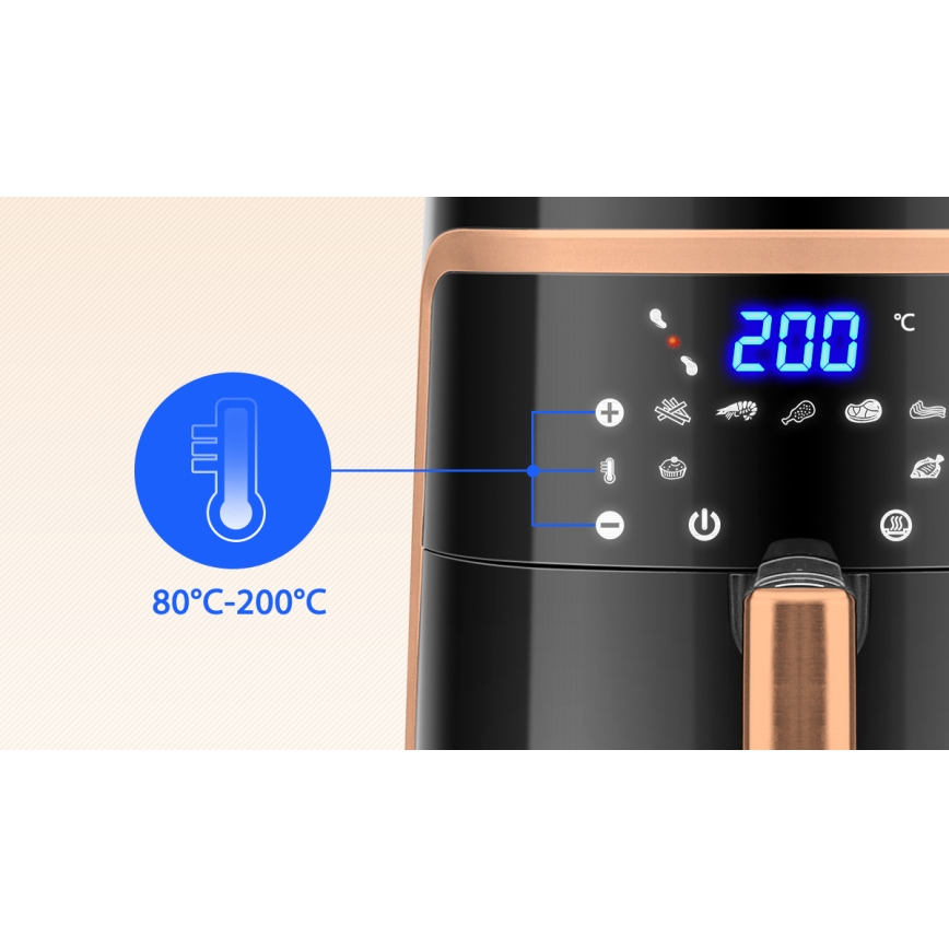 Aigostar - Friggitrice a d'aria 7l 1900W/230V