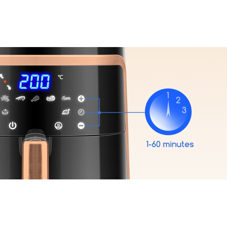 Aigostar - Friggitrice a d'aria 7l 1900W/230V
