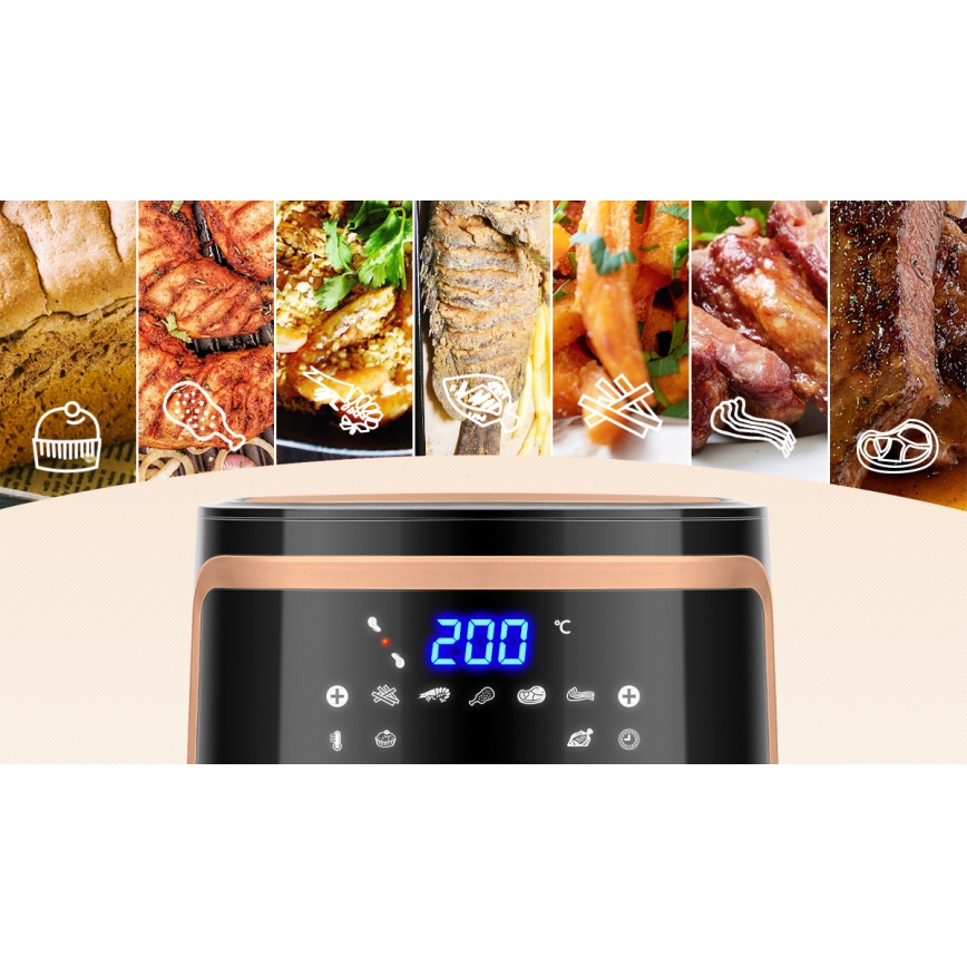 Aigostar - Friggitrice a d'aria 7l 1900W/230V