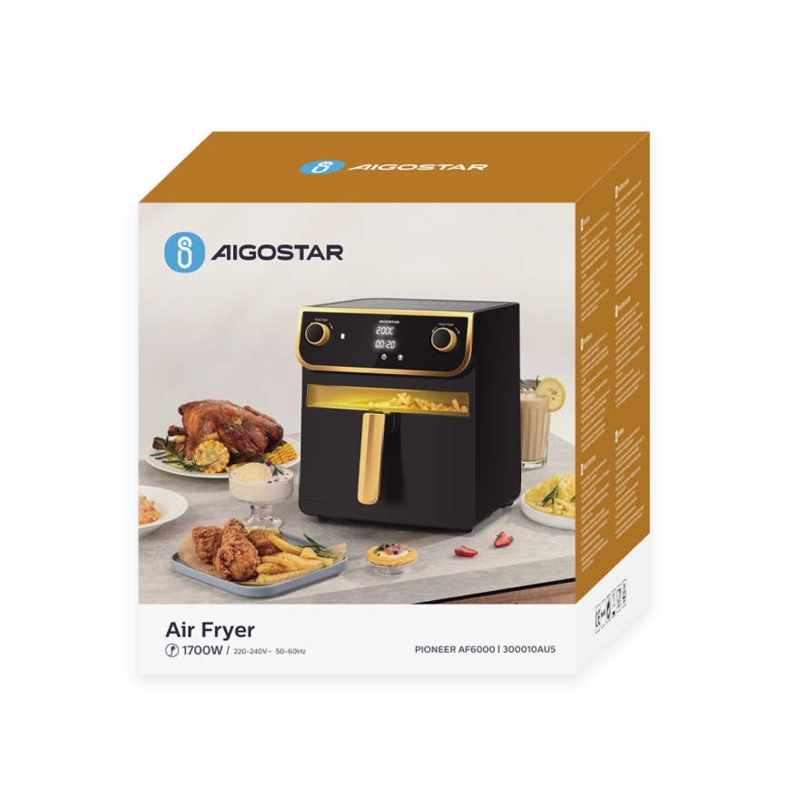 Aigostar - Friggitrice a d'aria 8l 1700W/230V