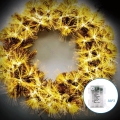 Aigostar - Ghirlanda natalizia LED 3D per esterni 72xLED/3xAA Ø 50cm IP44 bianco caldo