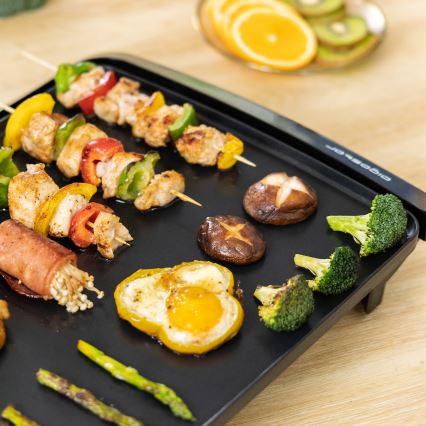 Aigostar - Griglia elettrica da tavolo 2000W/230V nero