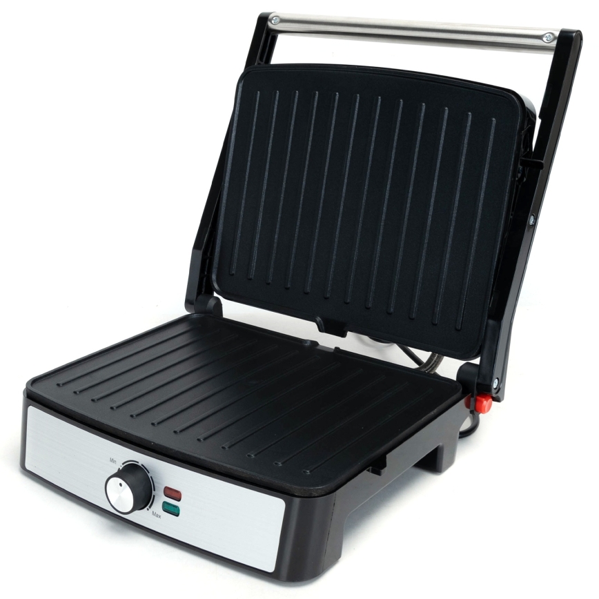 Aigostar - Grill a contatto 2200W/230V nero/acciaio inox