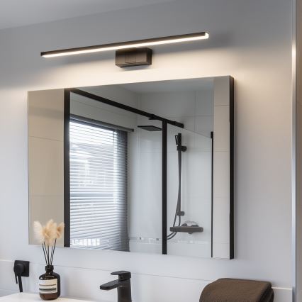 Aigostar - Illuminazione a LED per specchi da bagno LED/12W/230V 4000K 60 cm IP44 nero